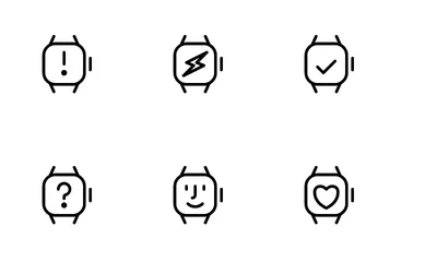 Technologie / Smart Watch Symbolpack