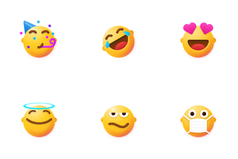 Smiles With Ears Icon Pack