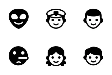 Smiley y gente vol 1 Paquete de Iconos