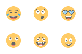 Smileys Flat Icons 1 Icon Pack