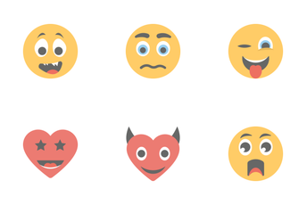 Smileys Flat Icons 2 Icon Pack