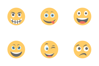 Smileys Flat Icons 3 Icon Pack