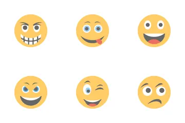 Smileys Flat Icons 3 Icon Pack