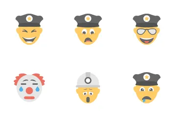 Smileys Flat Icons 7 Icon Pack