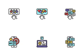 Smm Media Marketing Icon Pack