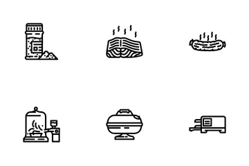 Smoked Meat Bbq Icon Pack