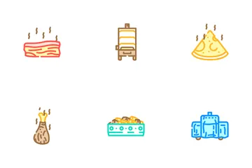 Smoked Meat Bbq Icon Pack