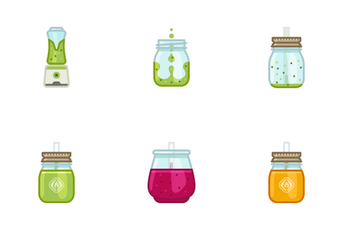 Smoothie Drinks Icon Pack
