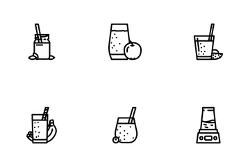 Smoothie Fruit Juice Drink Icon Pack