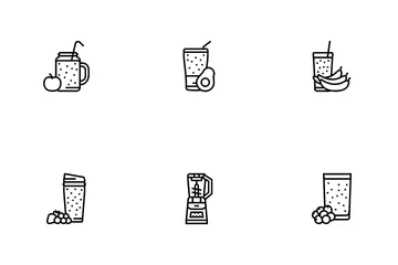 Smoothie Fruit Juice Food Shake Icon Pack