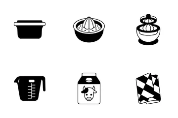 Smoothies Supplies Icon Pack