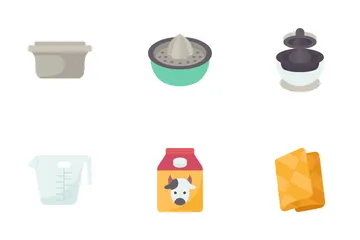 Smoothies Supplies Icon Pack