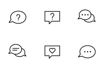Smoothline Chat Icon Pack