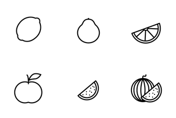 Smoothline Fruit Icon Pack