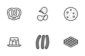 Snack And Cookies Icon Pack