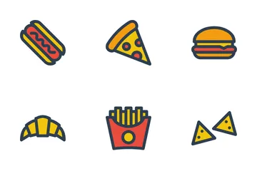 Snack And Fast Food Icon Pack