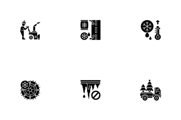 Snow Removing Services Icon Pack
