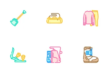Snowboard Freestyle Icon Pack