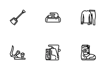 Snowboard Freestyle Icon Pack