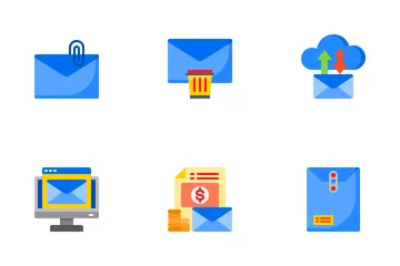 Sobre y correo Paquete de Iconos