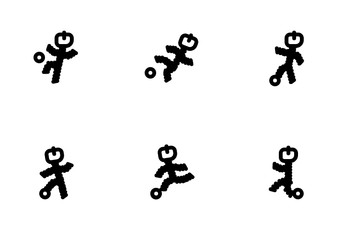 Soccer Pose Icon Pack