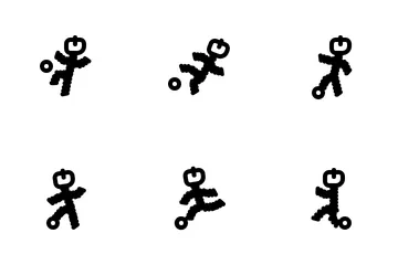 Soccer Pose Icon Pack