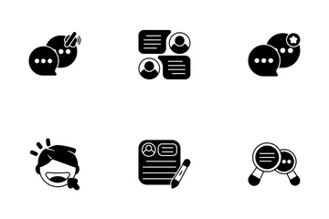 Social Communication Icon Pack