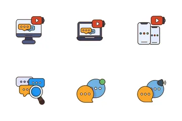 Social Communication Icon Pack