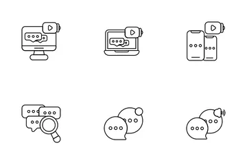 Social Communication Icon Pack