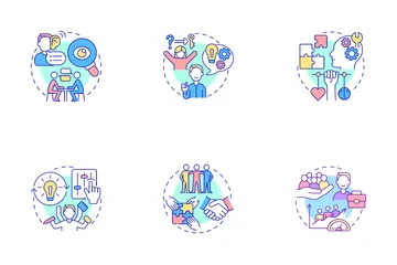 Social Entrepreneurship Icon Pack