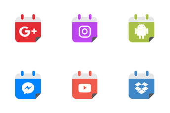 Social Flat Icon Pack