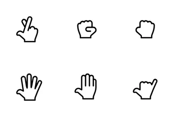 Social / Gestures Icon Pack