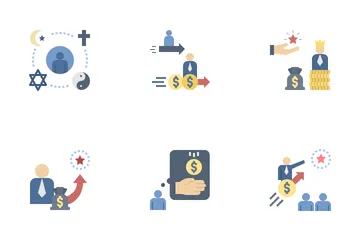 Social Inequality Icon Pack