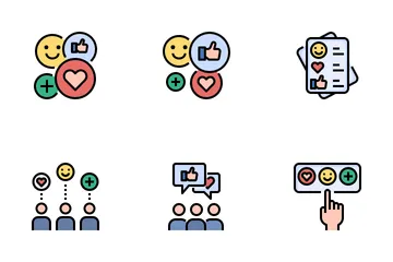 Social Media And Free Expression Icon Pack