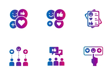 Social Media And Free Expression Icon Pack