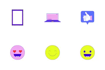 Social Media Blogging Icon Pack