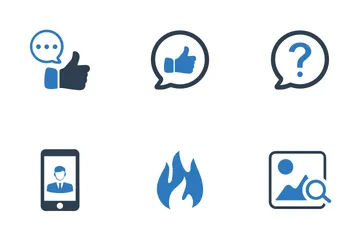 Social Media (Blue Series) Icon Pack