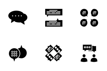 Social Media Conversation Icon Pack