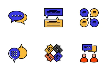 Social Media Conversation Icon Pack