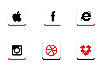 Social Media Flat Icon Pack