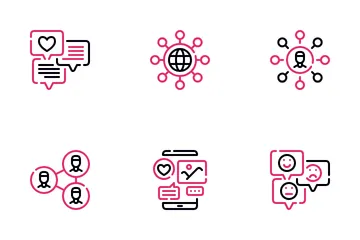 Social Media Hashtag Icon Pack