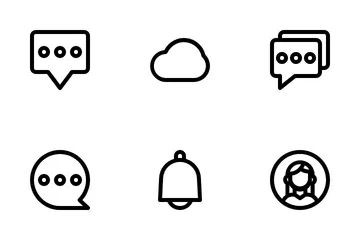 Symbolpaket für soziale Medien Icon Pack