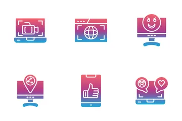 Social Media Interactions Icon Pack