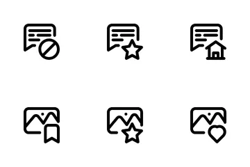 Social Media Interactions Icon Pack