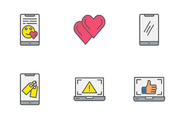 Social Media Interactions Icon Pack