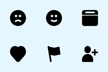 Social Media Interface Icon Pack