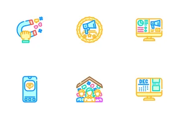 Social Media Marketing Internet Symbolpack