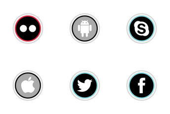 Social Media Round Color Icon Pack