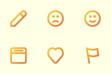 Social-Media-Schnittstelle Symbolpack