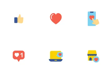 Social Network Like Icon Pack